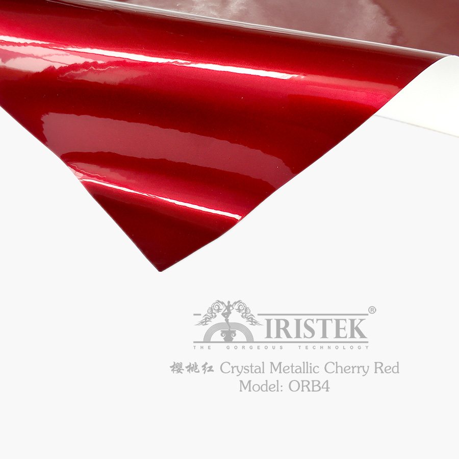 IrisTek ORB4 Crystal Metallic Cherry Red Car Wrapping Film 1,52